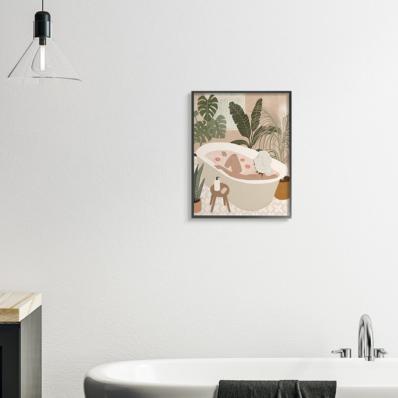 Fleurs de palmier tropicales, H 20 po x l 16 po, Toile tendue