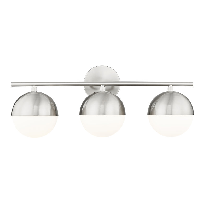 Trombetta 24 inch 3 Light Vanity in Modern Gold, Brushed Nickel