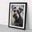 Schnauzer Informel - Single Picture Frame Rectangle Print on Wood-94219332-94219331