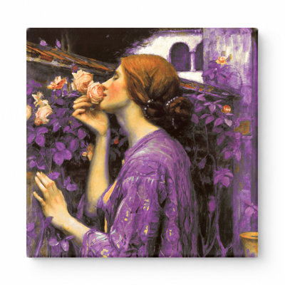 «The Soul of the Rose» (1908) - Art mural carré sur toile