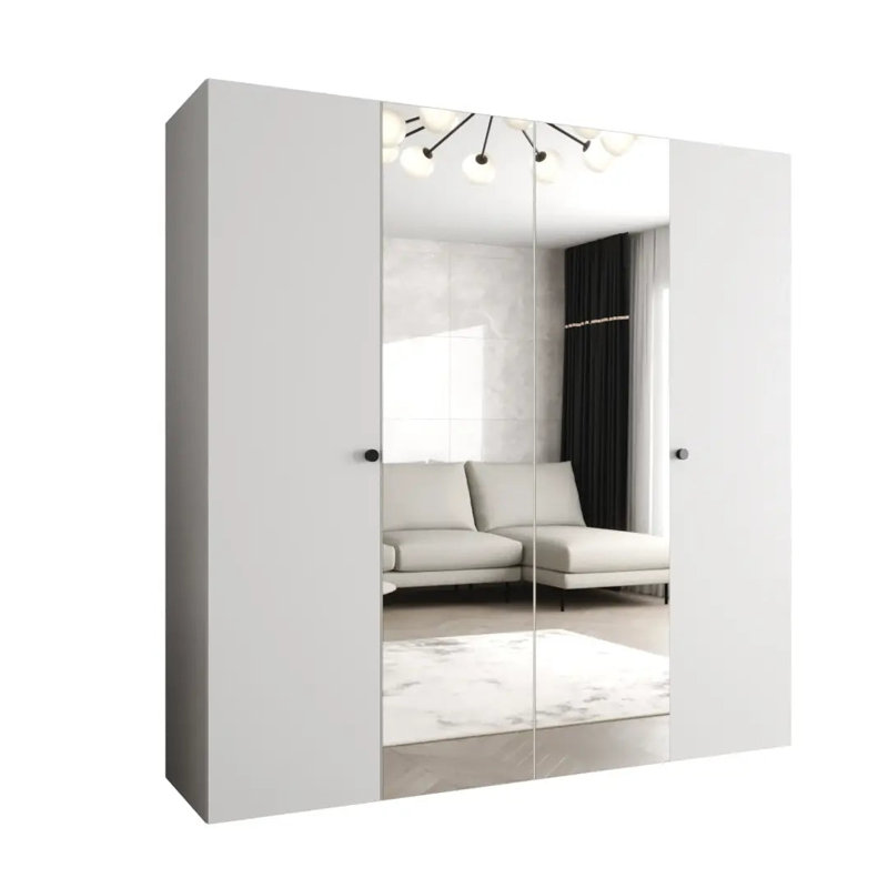 Manufactured Wood Wardrobe, White