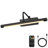 Matte Black 14.96 in. LED Picture Light with Remote Control Dimmable Multiple Color Temperatures Rotatable and Timer