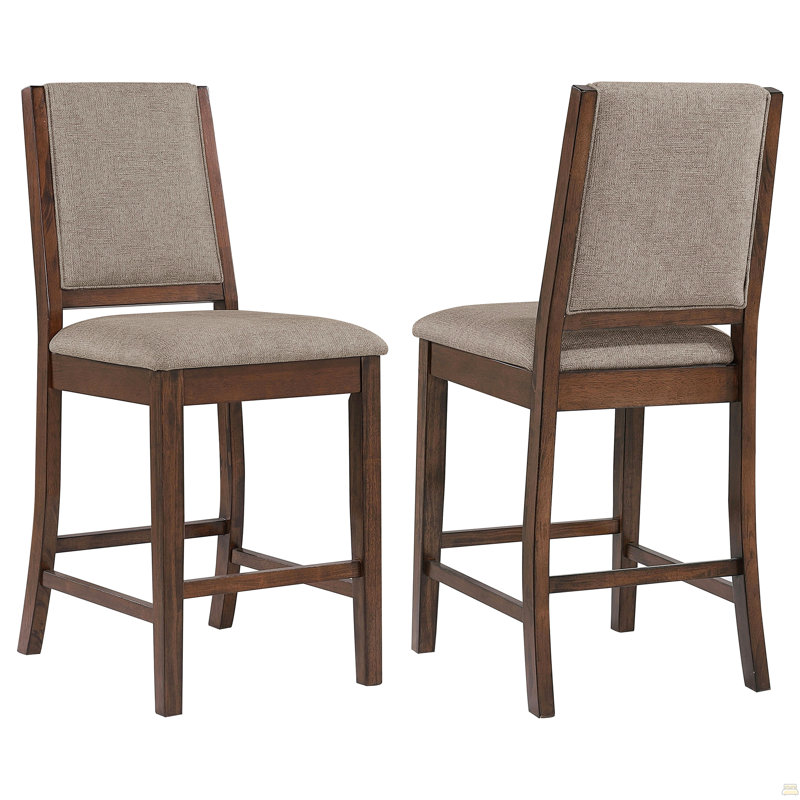 Chaise de comptoir rembourrée (ensemble de 2)
