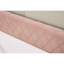 Lit de jour en velours rose avec grille en diamant moderne, conception escamotable, cadre de lit, convient à la chambre à coucher et au lit d'invité, grille de construction, configuration de pièce