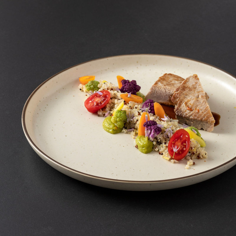 Monterosa Stoneware Dinner Plate, Cream Cocoa