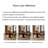 Walnut-colored rectangular dining table set-1702454466-1702454468