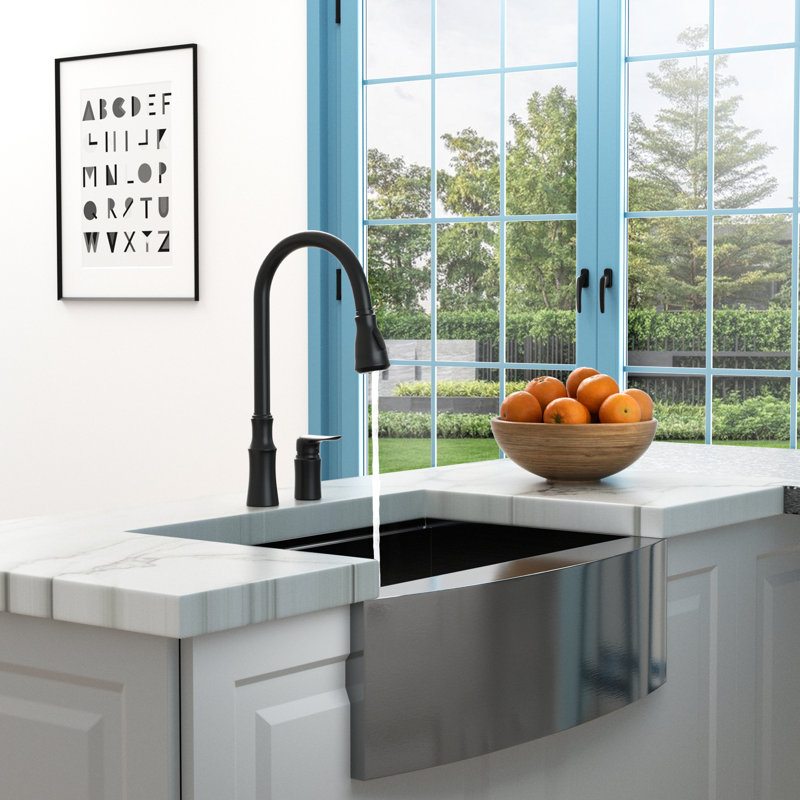 Robinet d'évier de cuisine en noir mat, poignée séparée pour une utilisation personnalisée, conception simple et moderne de la gestion de l'eau sans effort, cartouche pivotante rétractable à 360 °, jet et jet en céramique haute performance