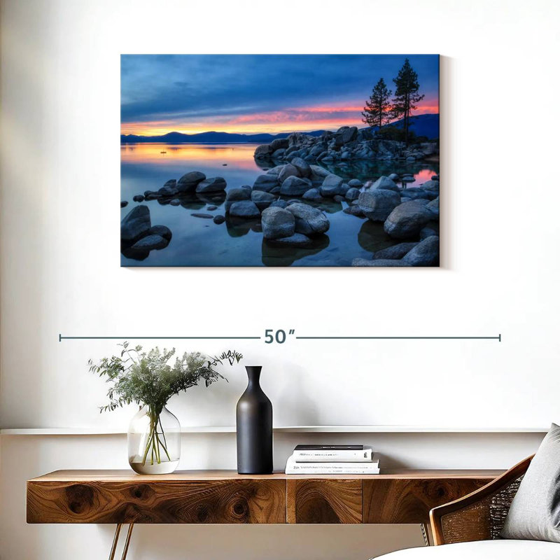 Alvord Evening At Sand Harbor, 24" H x 36" W