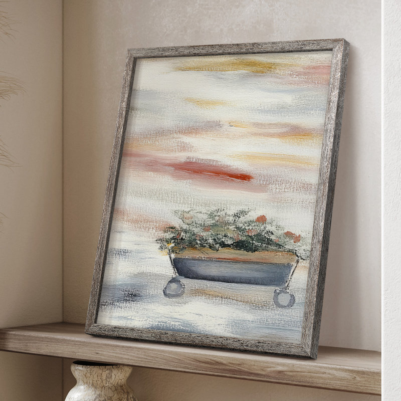 «Christmas Holiday Art CCXLIV», reproduction d'art encadrée - bois massif, H 11 po x l 9 po