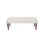 Banc rembourré crème fait à la main