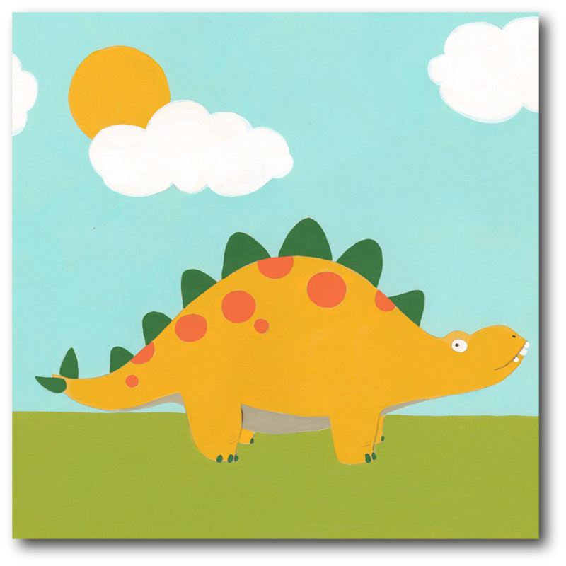 « Dinosaur II », reproduction d’art sur toile tendue, H 16 po x l 16 po x 1,5 po
