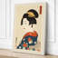 Woman in Profile Japandi - Wrapped Canvas-1293178242-1293178240