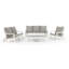 Canapé de jardin 3 places avec coussin, canapé d'extérieur grain de bois, blanc / gris-1813270617-1813270623
