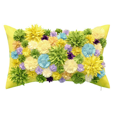 Edie Appliqued Outdoor Throw Pillow