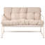 Garden Lounge Set with Table 4 Seater GARDA Metal Green-1888049099