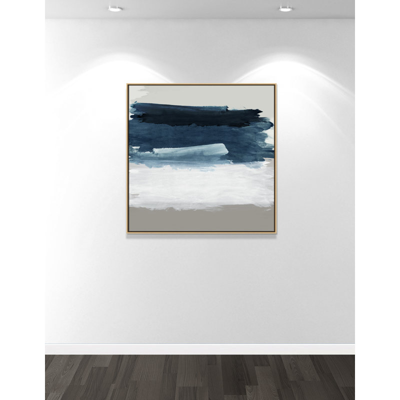 Nuances de mer et de ciel - reproduction carrée par Emma Peal, 41.5' W x 41.5' H, Flotteur naturel