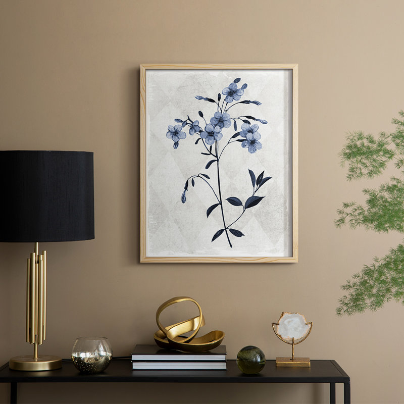 Harlequin Botanical III, reproduction encadrée - bois massif, Naturel, H 30 po x l 24 po