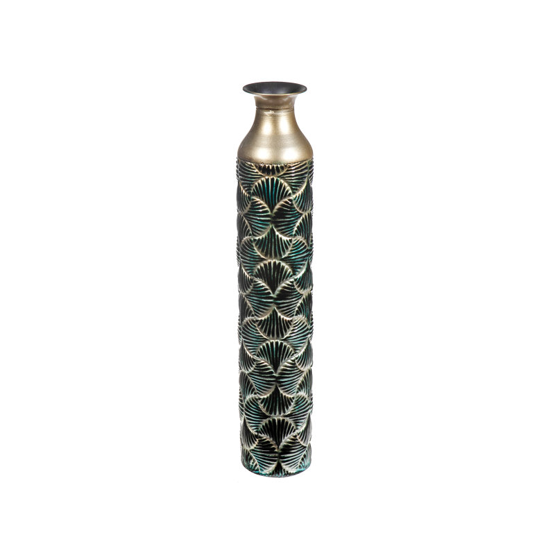 Bellariva Metal Floor Vase, 24" H x 4.5" W x 4.5" D