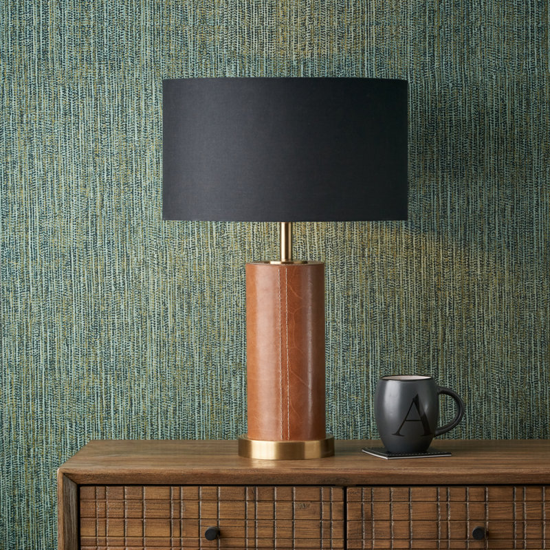 Drum Lamp Shade ( Screw On ), Black, 20cm H x 35cm W x 35cm D