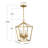 Duward 4 - Light Dimmable Lantern Chandelier-38136239