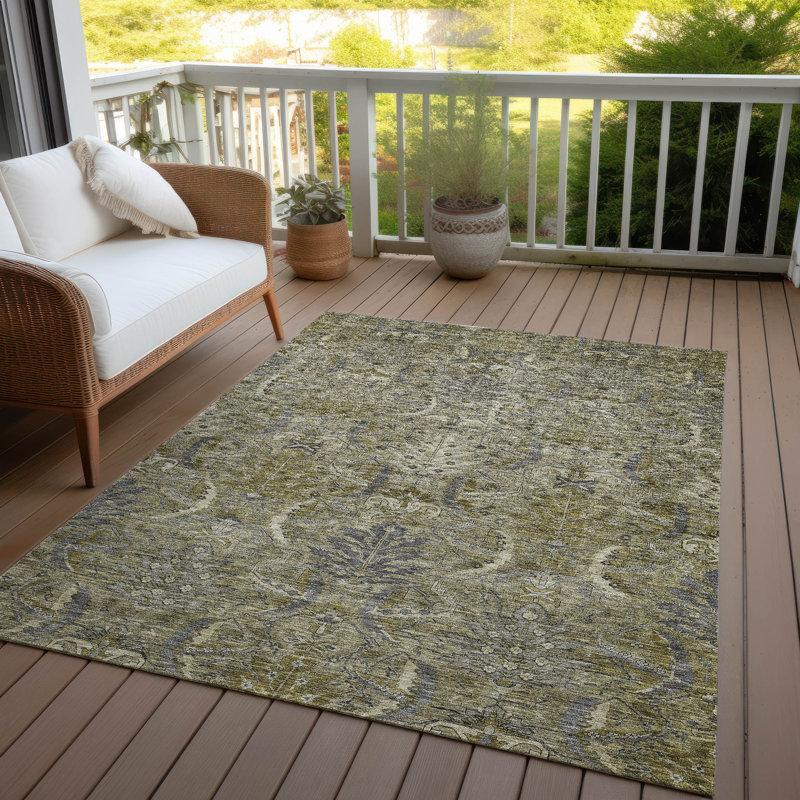 Tapis taupe intérieur / extérieur Rustica , 2 pi 6 po x 3 pi 10 po