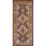 Artistic Antique Tribal Geometric Late 19th Century Caucasian Shirvan Rug