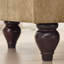Canapé modulaire classique en L à trois places avec accoudoirs évasés, jupes à plis à volants amovibles et repose-pieds mobile, canapé en chenille confortable-1124832663