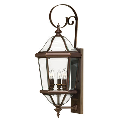 Augusta 3-Light Outdoor Wall Lantern