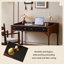 51.18" Brown solid rectangular wood desk