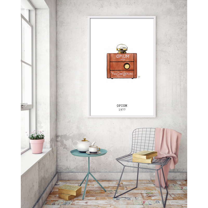 Objects Opium Parfum by Juan Carlos Arbex - Single Picture Frame Painting, 90cm H x 60cm W x 3cm D