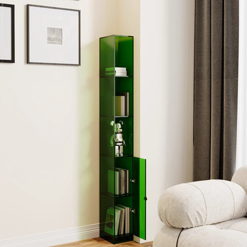 Bibliothèque multifonctionnelle à coins étroits en acrylique, Vert