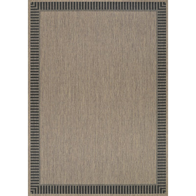 Tapis carré brun / noir Fierce Vimini