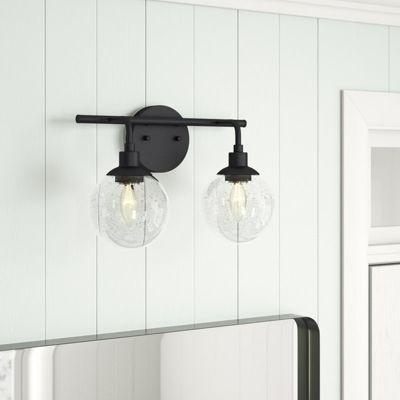 Éclairage pour salle de bain 2 lumières Olson, Dos plat