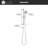Kree Collection 24" Slide Bar Handheld Shower Head Set with 72" Flexible Hose - Brushed Nickel-93387718