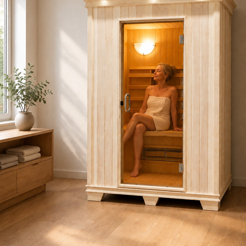Sauna infrarouge lointain TheraSauna pour 2 personnes avec technologie de chaleur stable