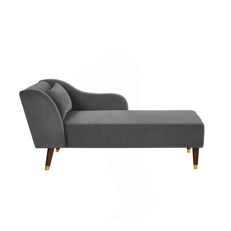 Chaise longue moderne avec revêtement pour le confort et le style, pour une décoration intérieure élégante, Gris