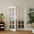 Modern Style White 10-Square Frosted Glassed Reflective MDF Interior Room Door,Hardware Not Included-110097317
