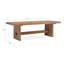 Table de salle à manger à tréteaux