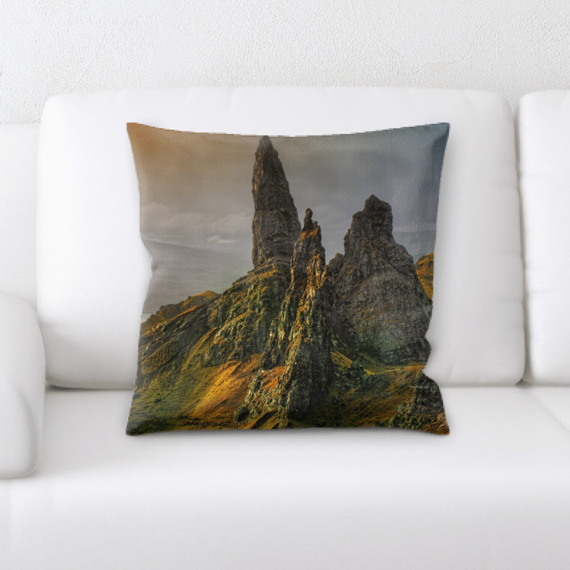 Microsuede Throw Pillow