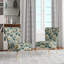 Chaise d'appoint rembourrée en velours bleu sarcelle et ivoire