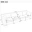 133.5" Modular Sofa With Storage, USB/Wireless Charging & Bluetooth Speaker