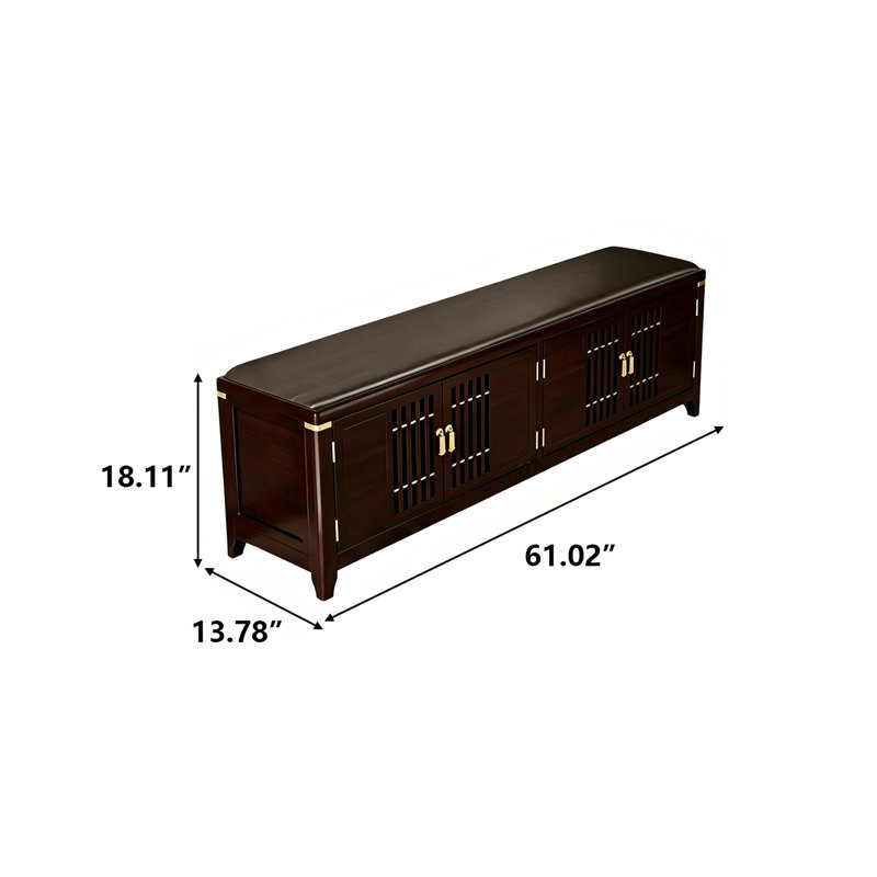 Banc 61 pi x 61,02 po New, H 18,11 po x l 61,02 po x P 13,78 po