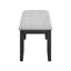 Banc de salle à manger rembourré gris clair 1pc