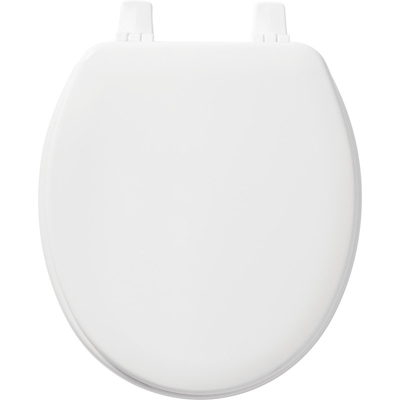 White Molded Wood Baby/Toddler Toilet Seat