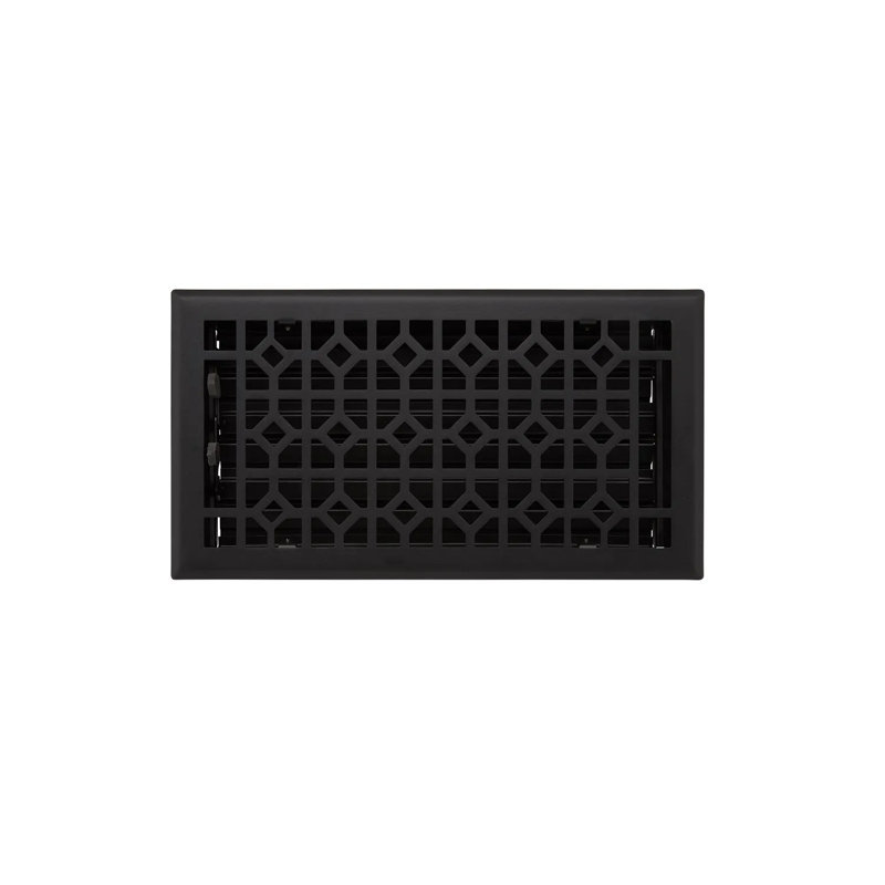 Registre de plancher en acier Appert, Noir, 6 po x 10 po