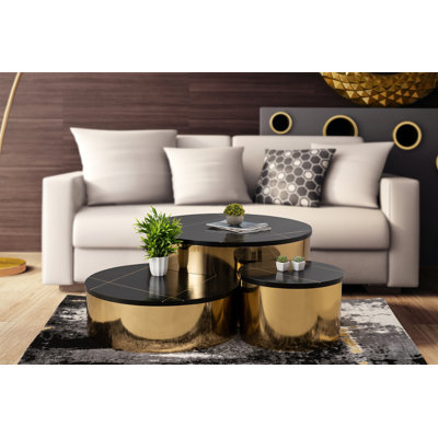 Ensemble de 3 tables de groupage Vanita