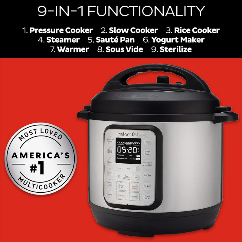 Instant Pot Duo Plus 6-quart Multi-use Pressure Cooker, V3