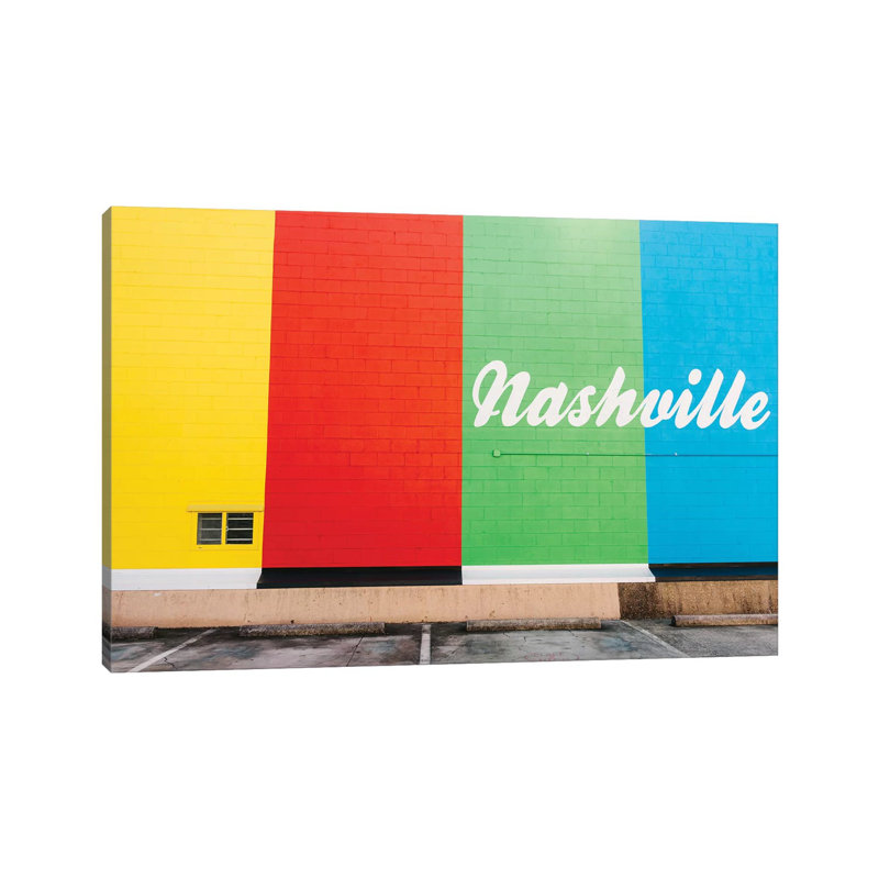 Nashville Street V by Bethany Young - Print on Canvas, Wrapped Canvas, 20.32cm H x 30.48cm W x 1.91cm D
