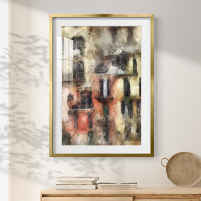 Stacked Houses I -Framed Print