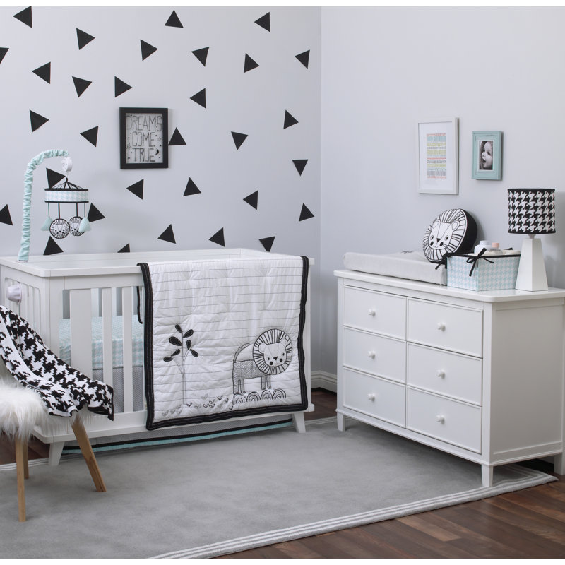 Ensemble de literie pour lit de bébé 4 pièces Rudra